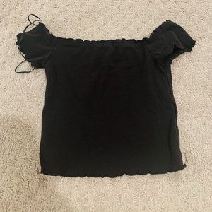 Black crop top